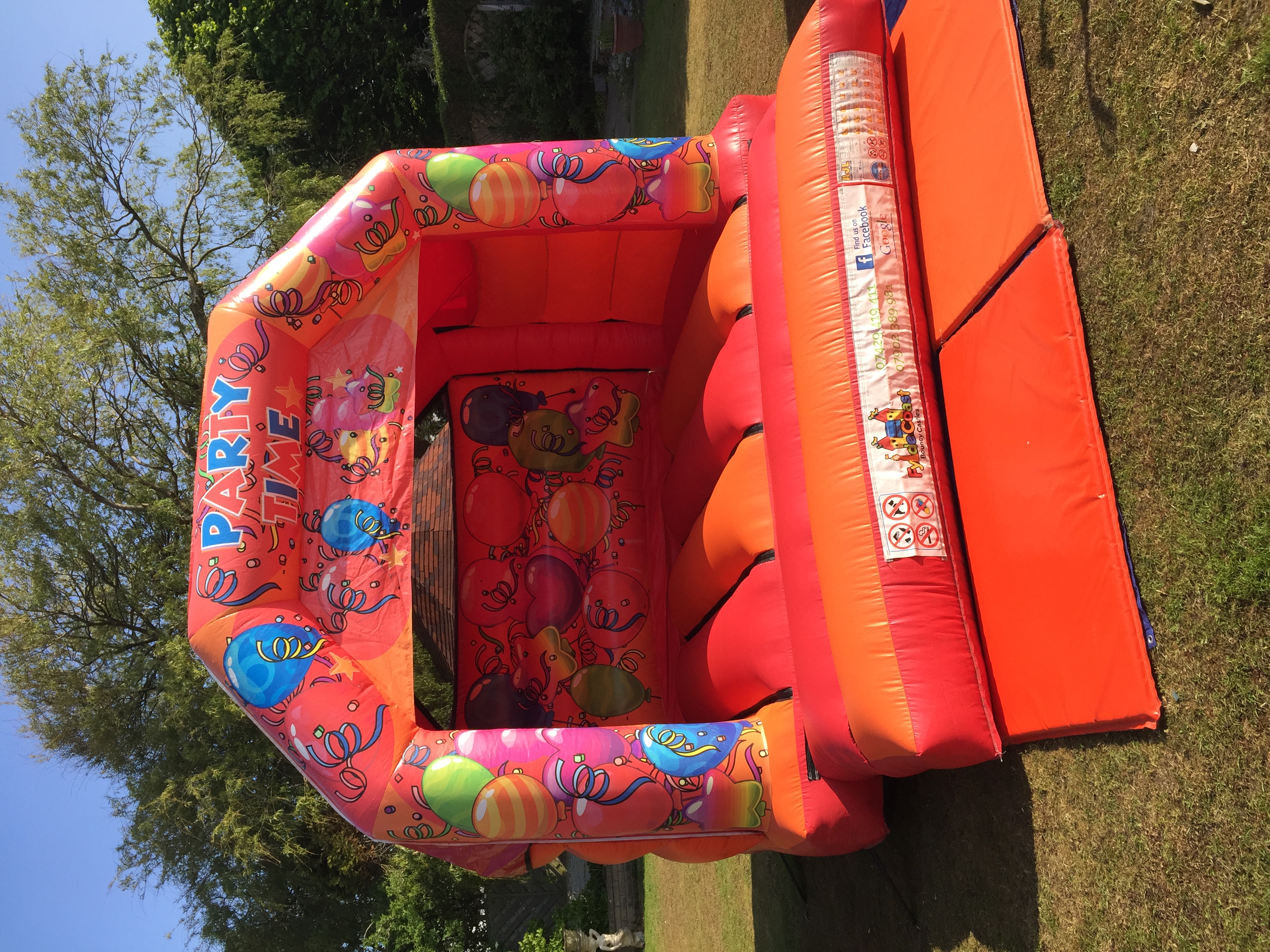 Bouncy castle hire in St Annes at the Waters Edge pub by Fylde Coast Bouncy Castles