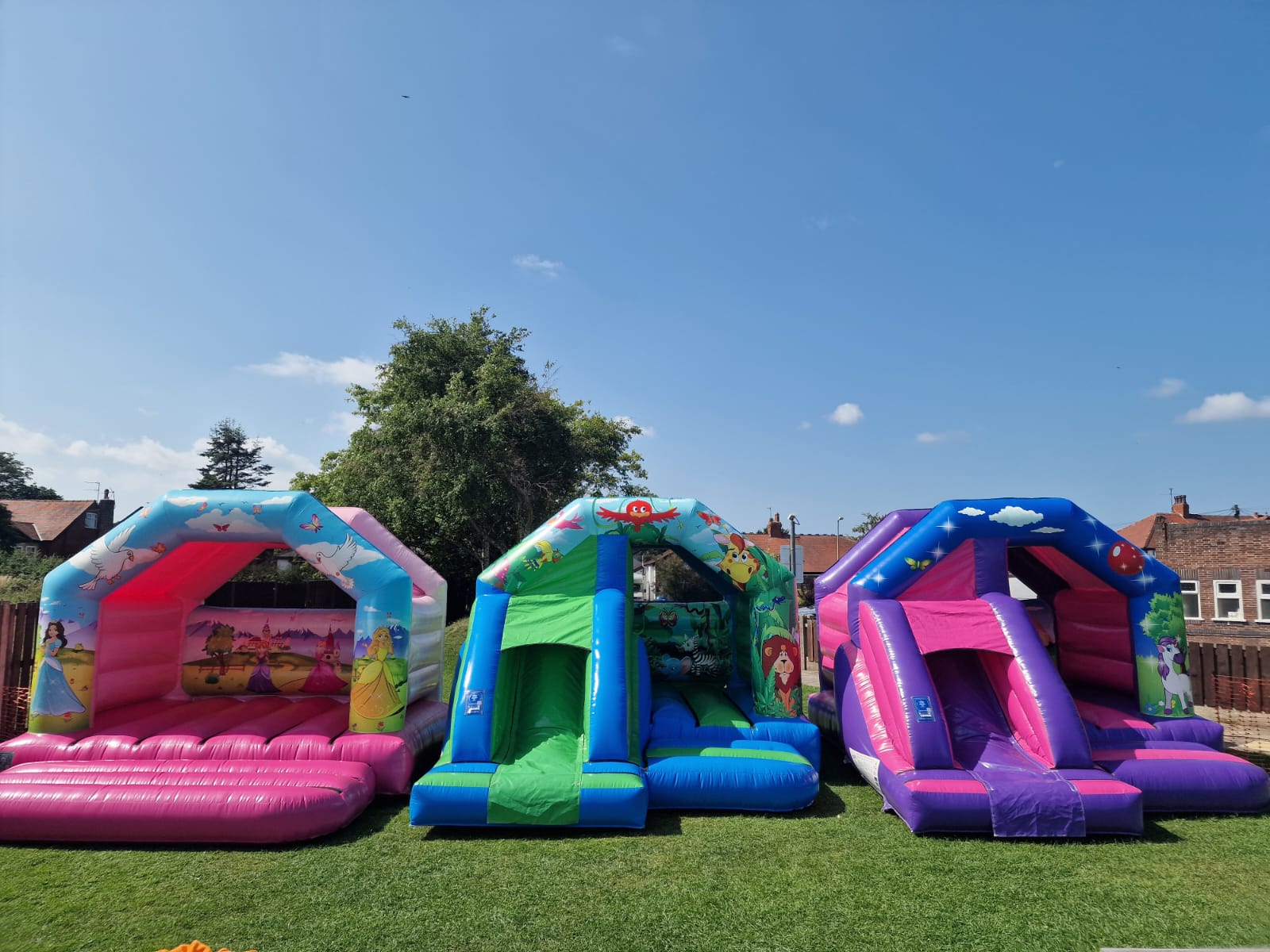 Large inflatable slide for hire in Poulton-le-Fylde by Fylde Coast Bouncy Castles